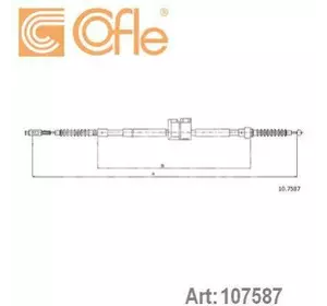 Трос ручника Audi 100/A6/V8 Quattro (91-97) правый диски Cofle 107587